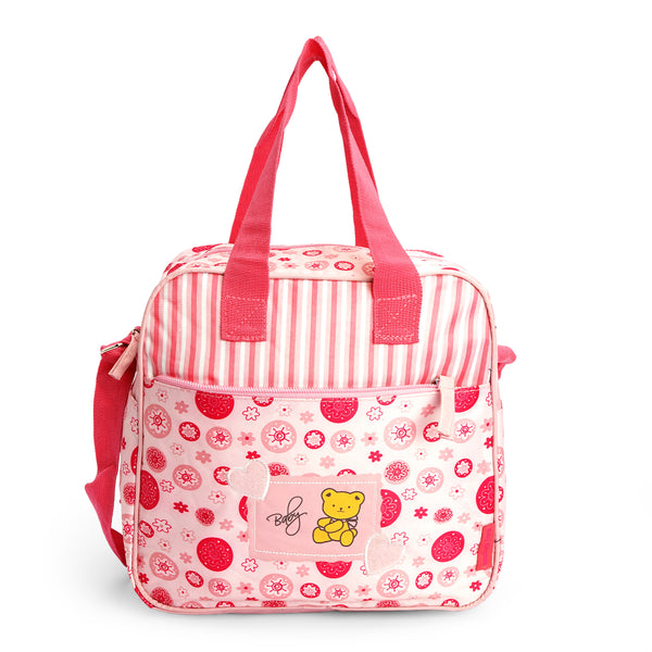 Little Sparks Baby Diaper Bag Bear Pink(Small)