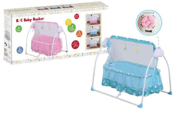 Joymaker Baby R/C Swing Bassinet Blue