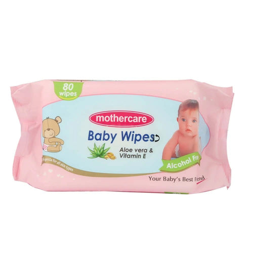 Mothercare Baby Wipes Pink LID Large 80Pcs