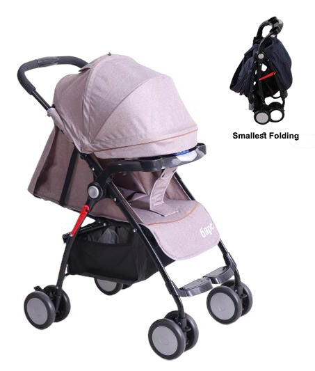 Infantes Baby Smallest Folding Stroller Beige