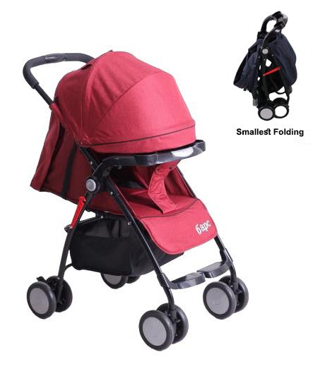 Infantes Baby Smallest Folding Stroller Maroon