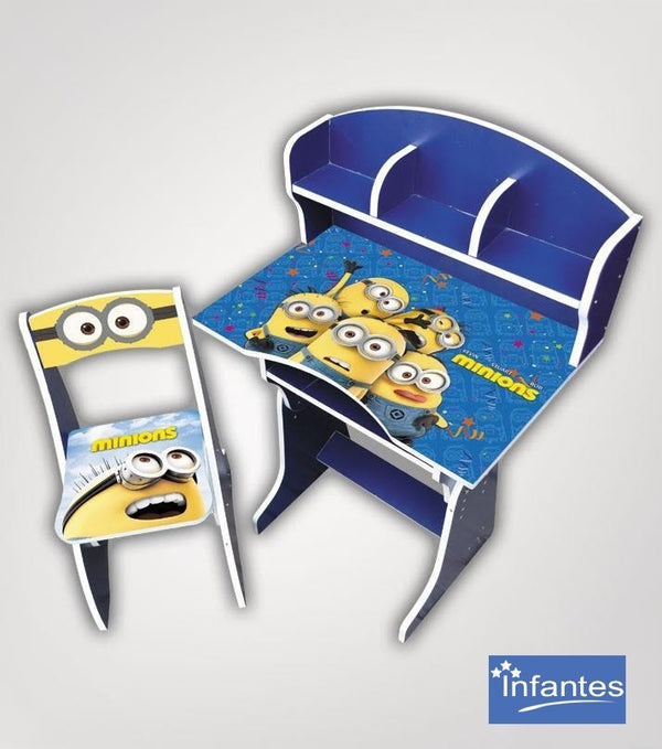 Infates Table And Chair Set Minions Blue