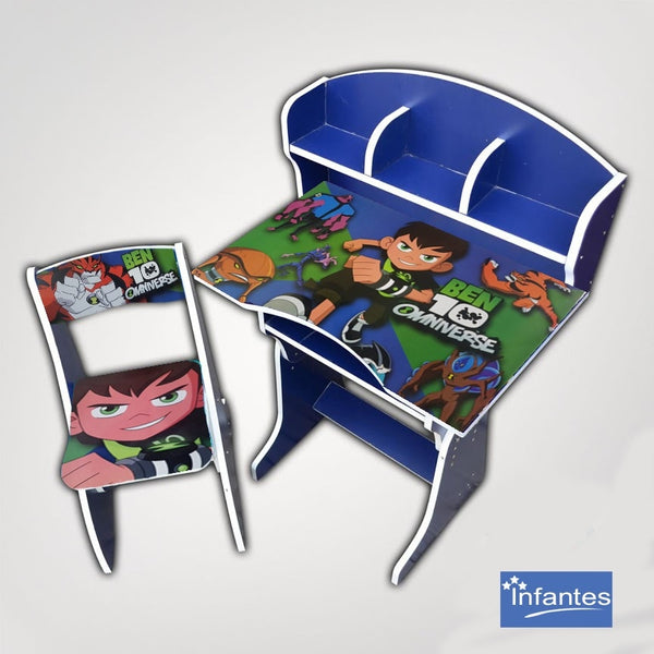 Infates Table And Chair Set Ben 10 Blue