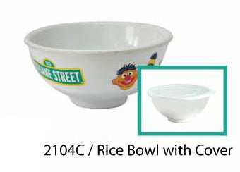 Sesame Street 1 Rice Bowl w/cover