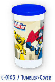 TRANSFORMERS ANIMATEDTUMBLER W/ COVER