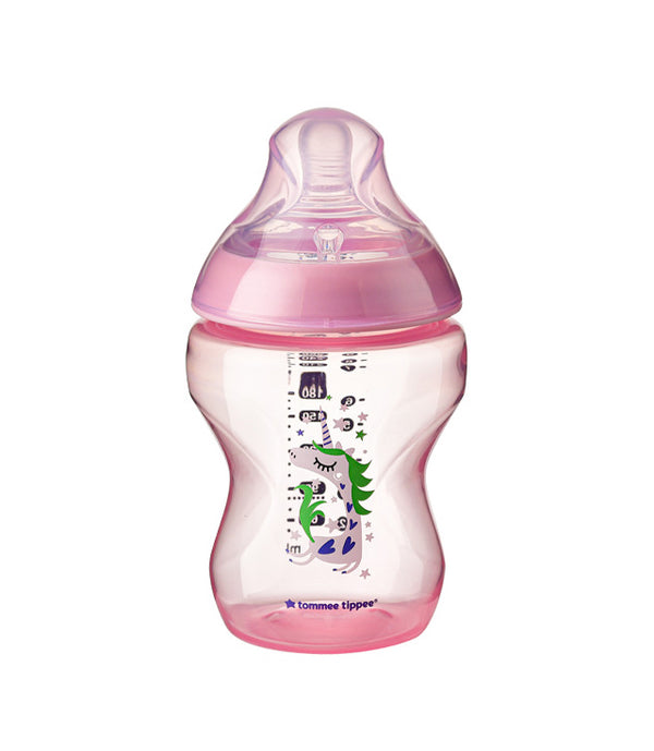 Tommee Tippee Tinted Feeding Bottle 260ml Pink